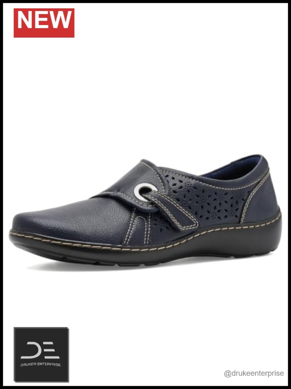 Women's Leather Loafer Flat Casual Slip-On Comfortable